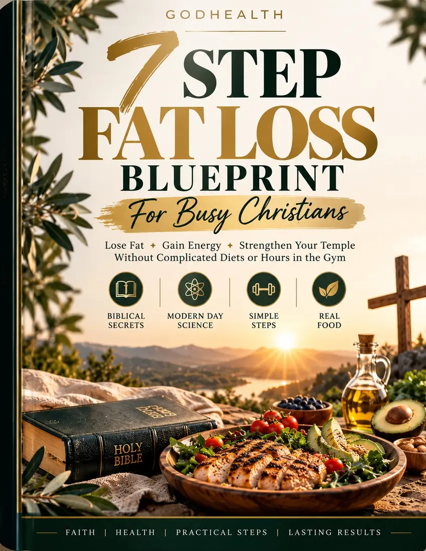 The 7-Step Fat-Loss Blueprint cover, the same cover as the delivered workbook